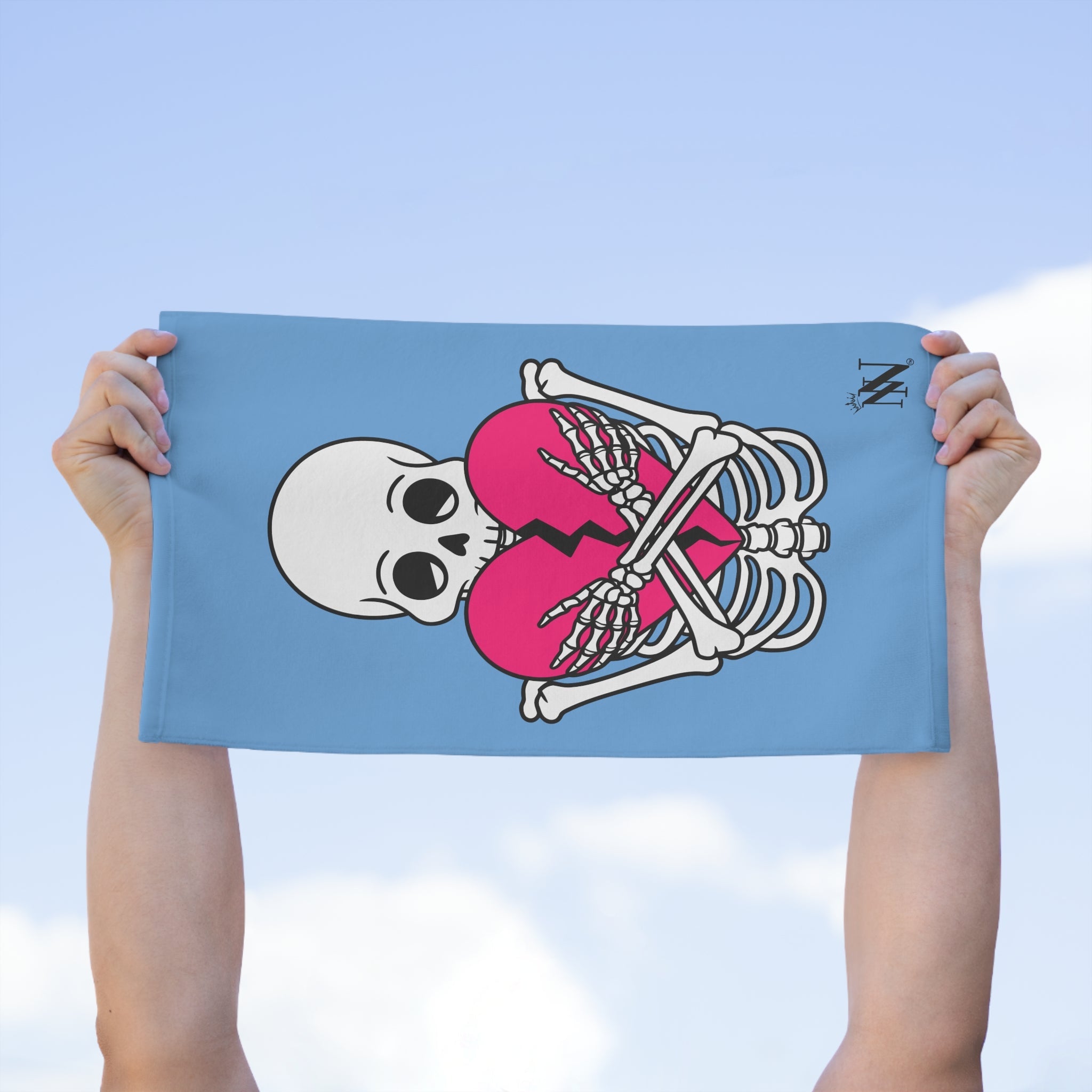 Heartbreaker Love Light Blue | Mix & Match Soft Fun-Flirty Lovers’ Towels