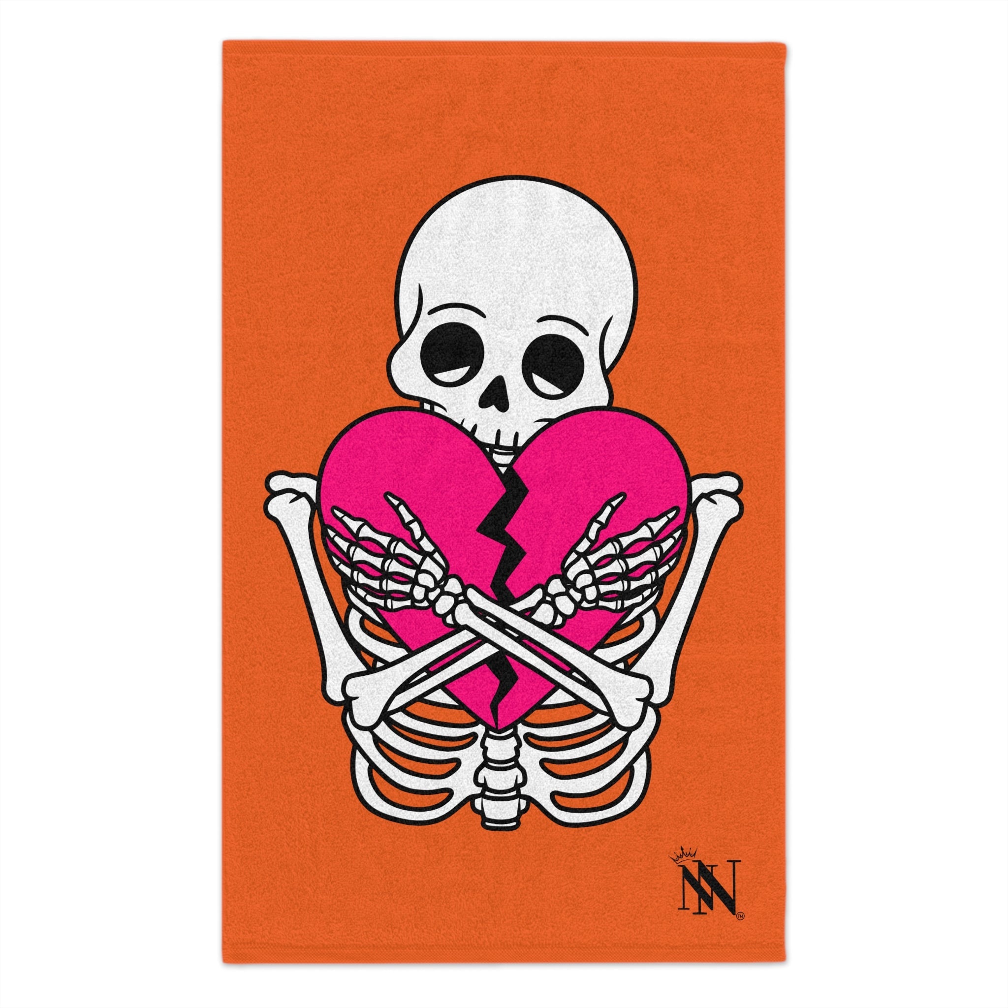 Heartbreaker Love Orange | Mix & Match Soft Fun-Flirty Lovers’ Towels
