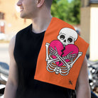 Heartbreaker Love Orange | Mix & Match Soft Fun-Flirty Lovers’ Towels