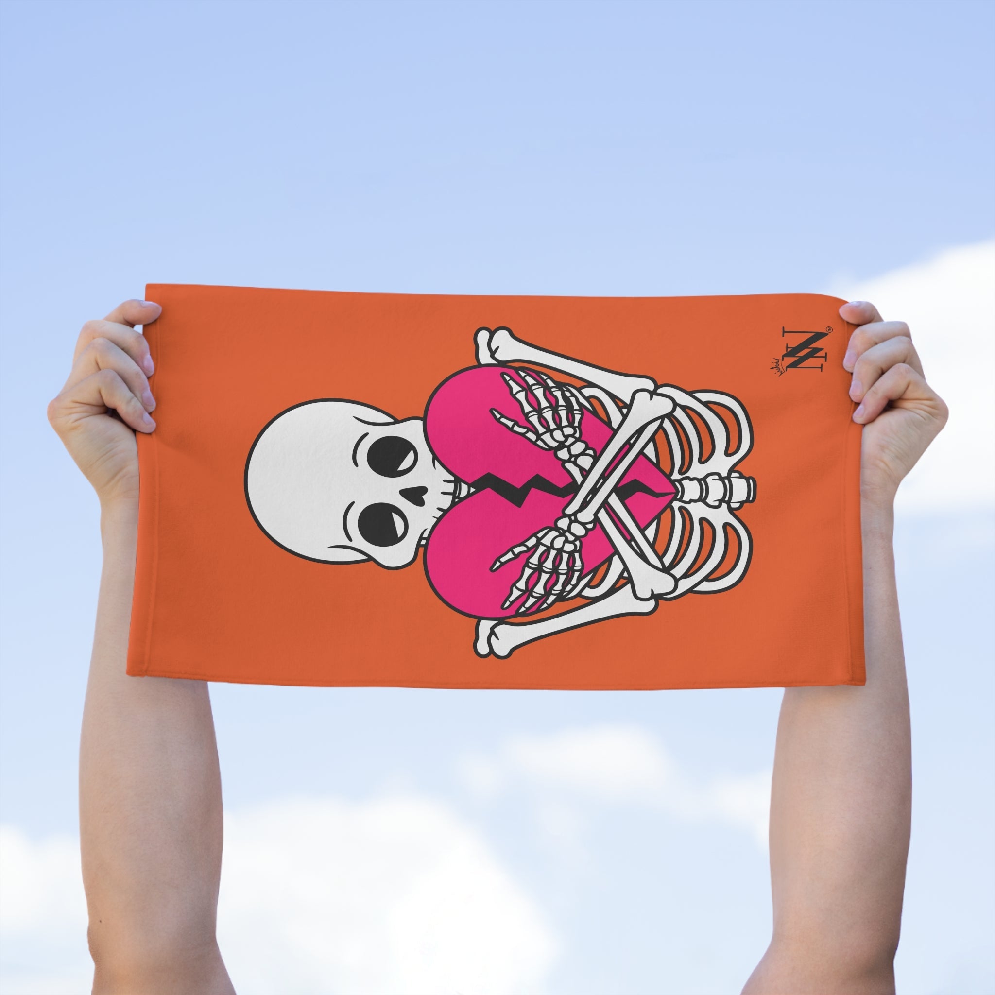 Heartbreaker Love Orange | Mix & Match Soft Fun-Flirty Lovers’ Towels