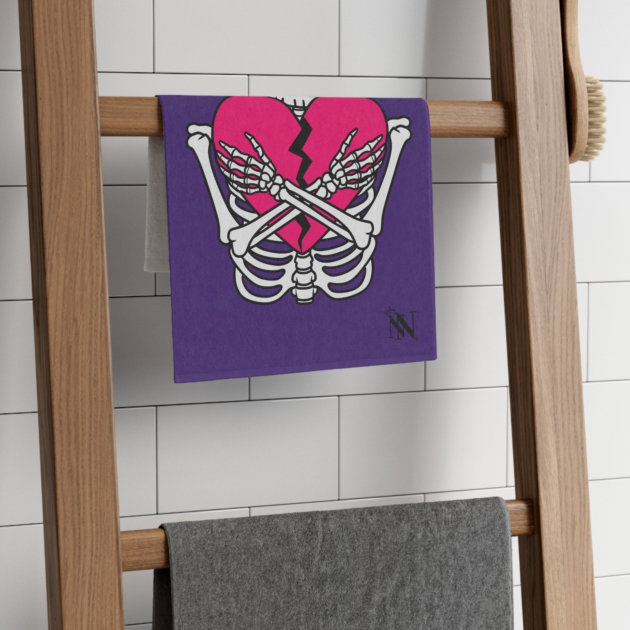 Heartbreaker Love Purple | Mix & Match Soft Fun-Flirty Lovers’ Towels
