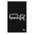 Hello Beautiful Black Mix & Match Soft Sex Towels | Flirty Lovers’ Gifts