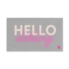 Hello Darling Light Grey | Mix & Match Original Fun-Flirty Lovers’ Towels