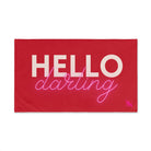 Hello Darling Red | Mix & Match Original Fun-Flirty Lovers’ Towels