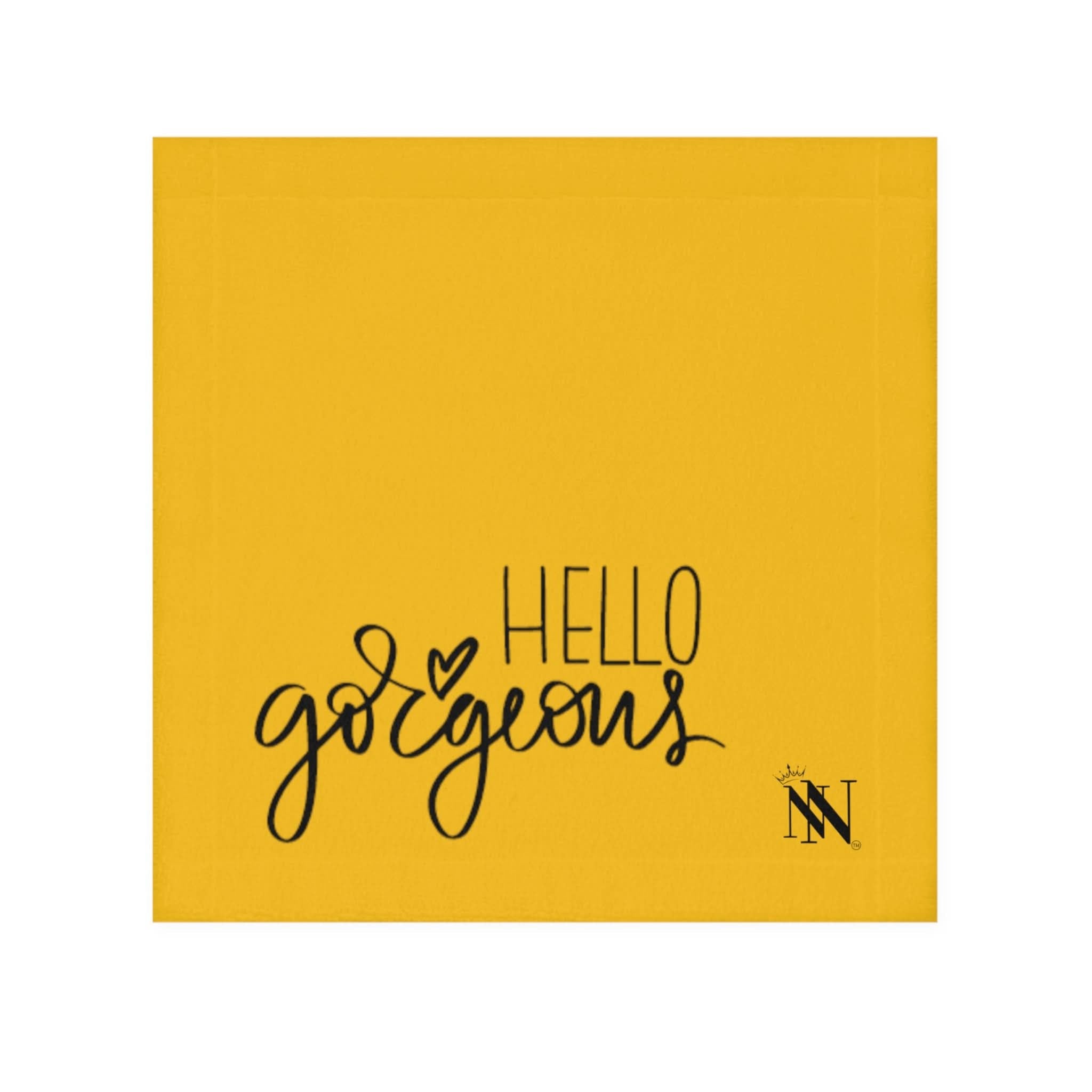 Hello Gorgeous Yellow | Mix & Match Lils’ Fun-Flirty Lovers’ Towels