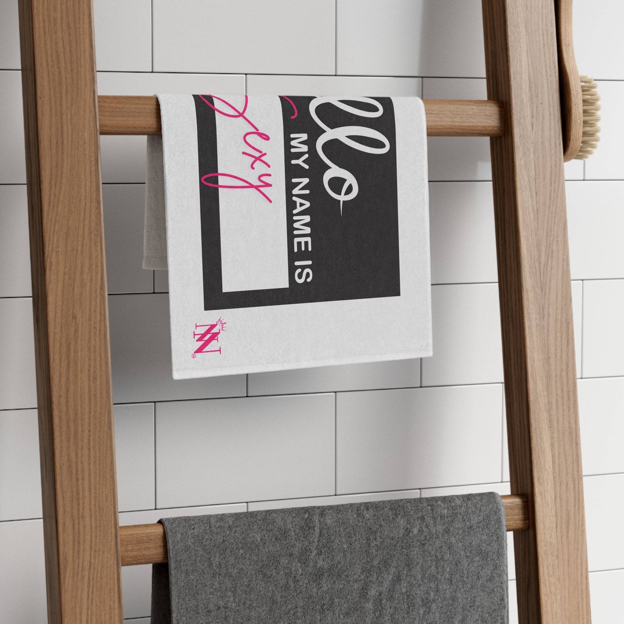 Hello My Name Is Sexy | Mix & Match Soft Fun-Flirty Lovers’ Towels