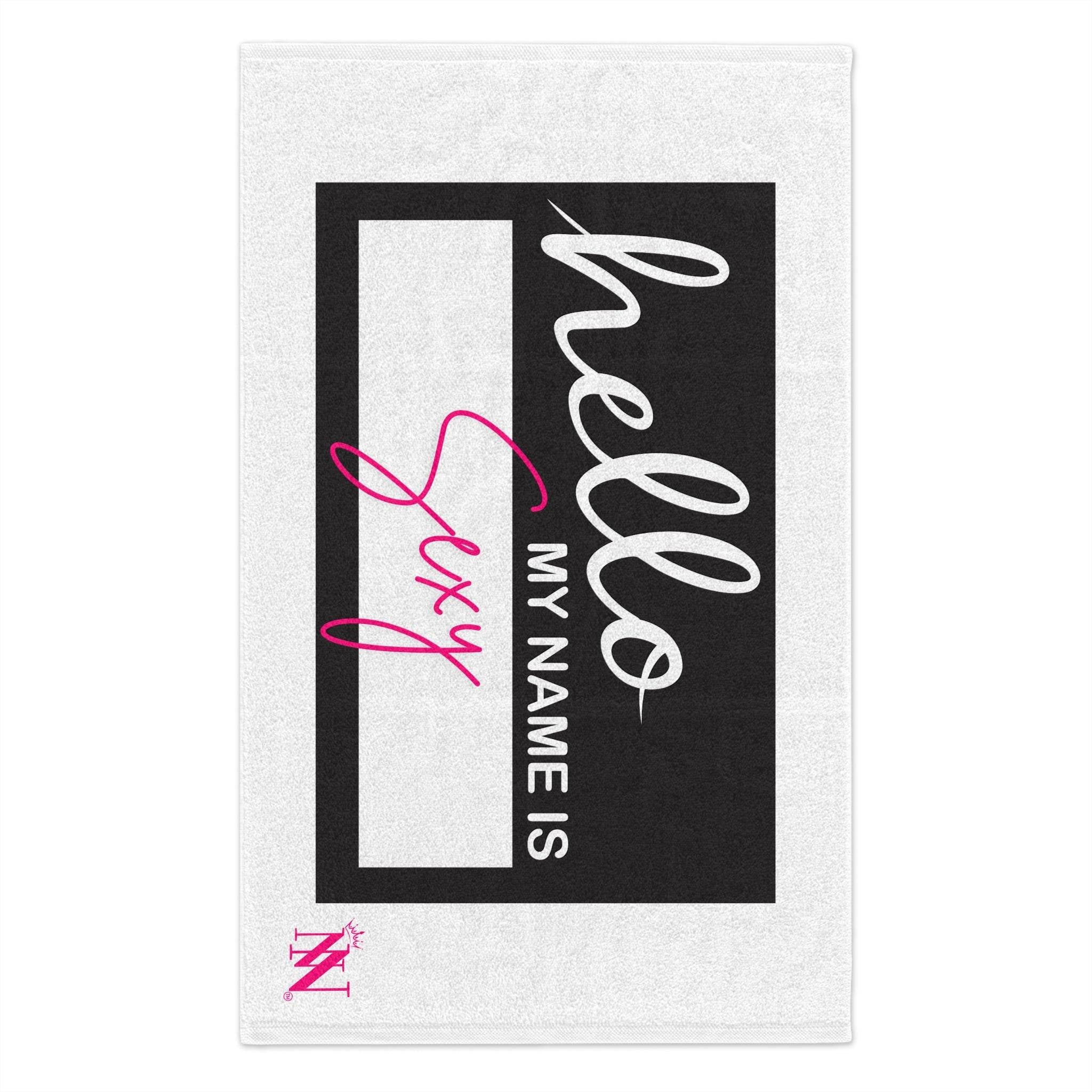 Hello My Name Is Sexy | Mix & Match Soft Fun-Flirty Lovers’ Towels