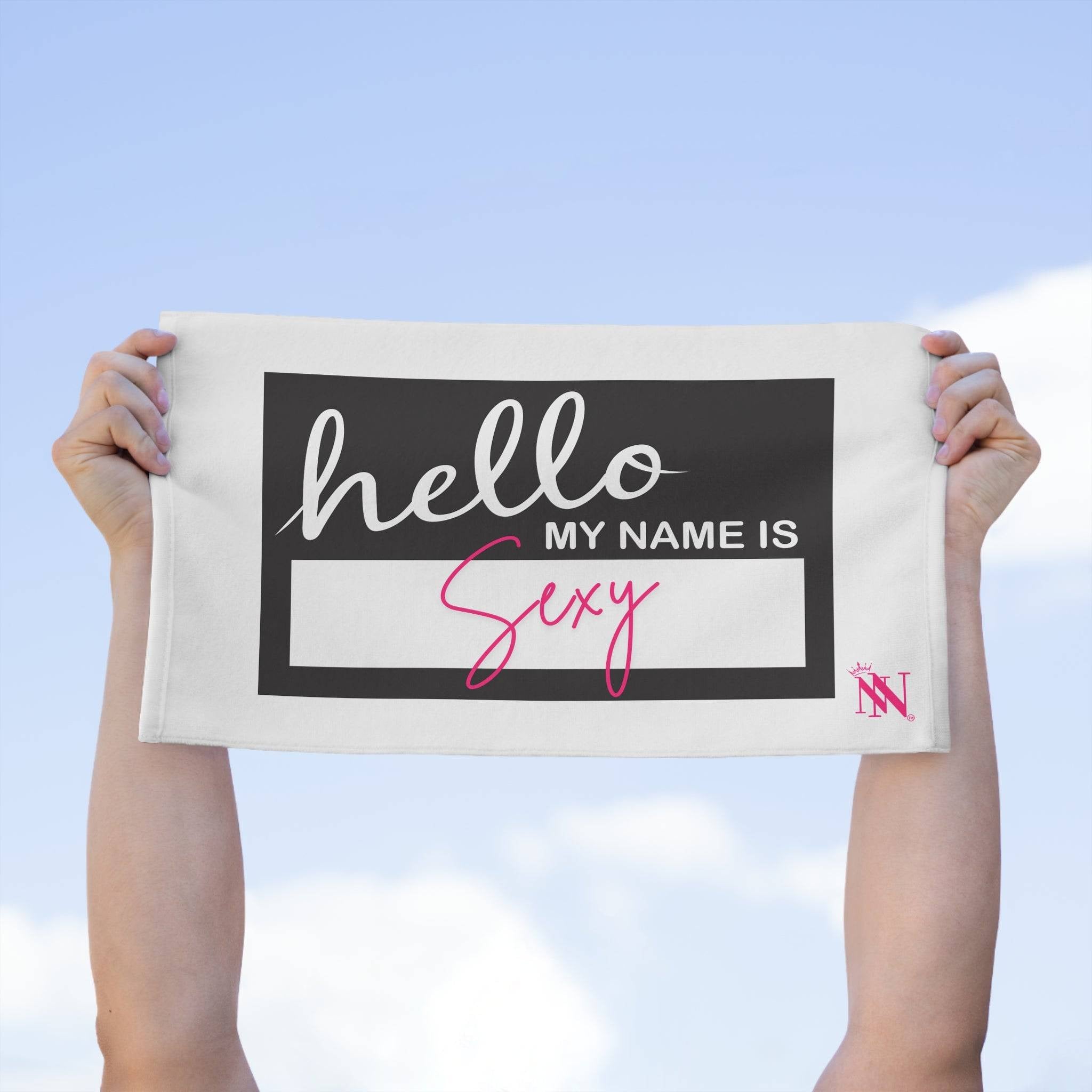 Hello My Name Is Sexy | Mix & Match Soft Fun-Flirty Lovers’ Towels