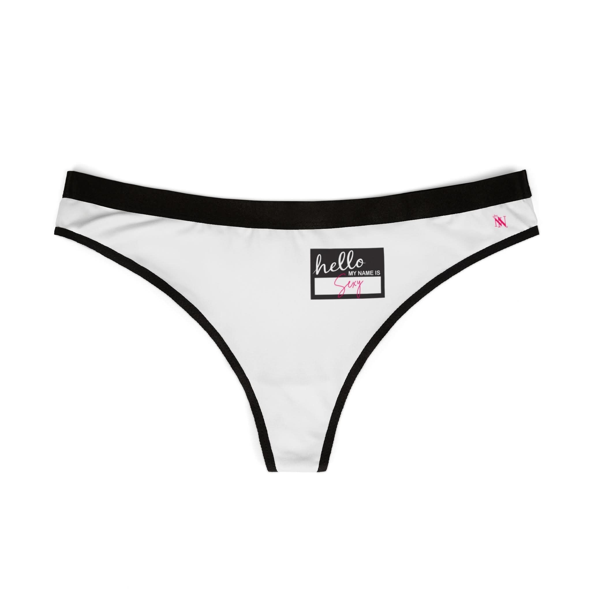 Hello My Name Is Sexy Tag | Mix & Match Women’s Fun-Flirty Lovers’ Thongs