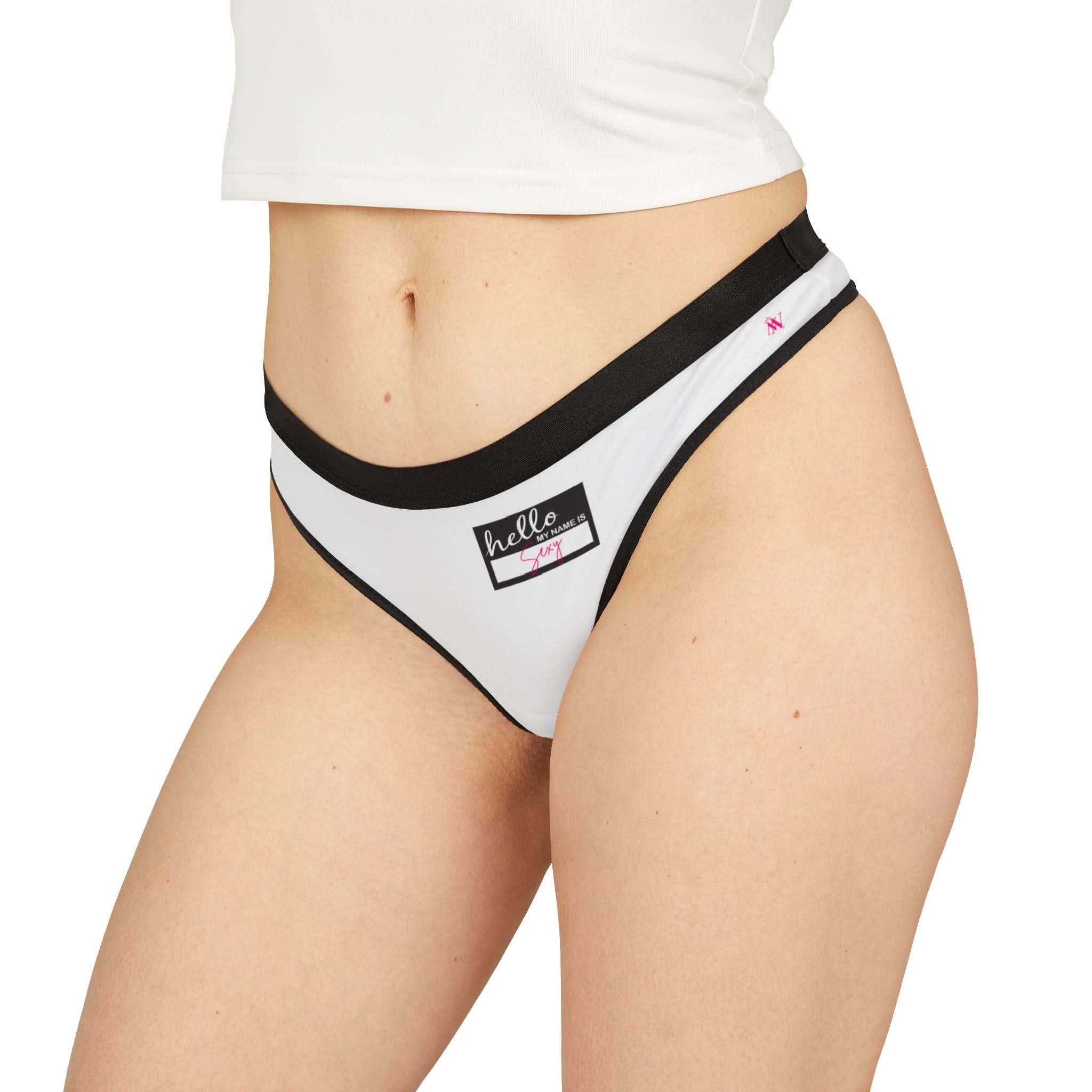 Hello My Name Is Sexy Tag | Mix & Match Women’s Fun-Flirty Lovers’ Thongs