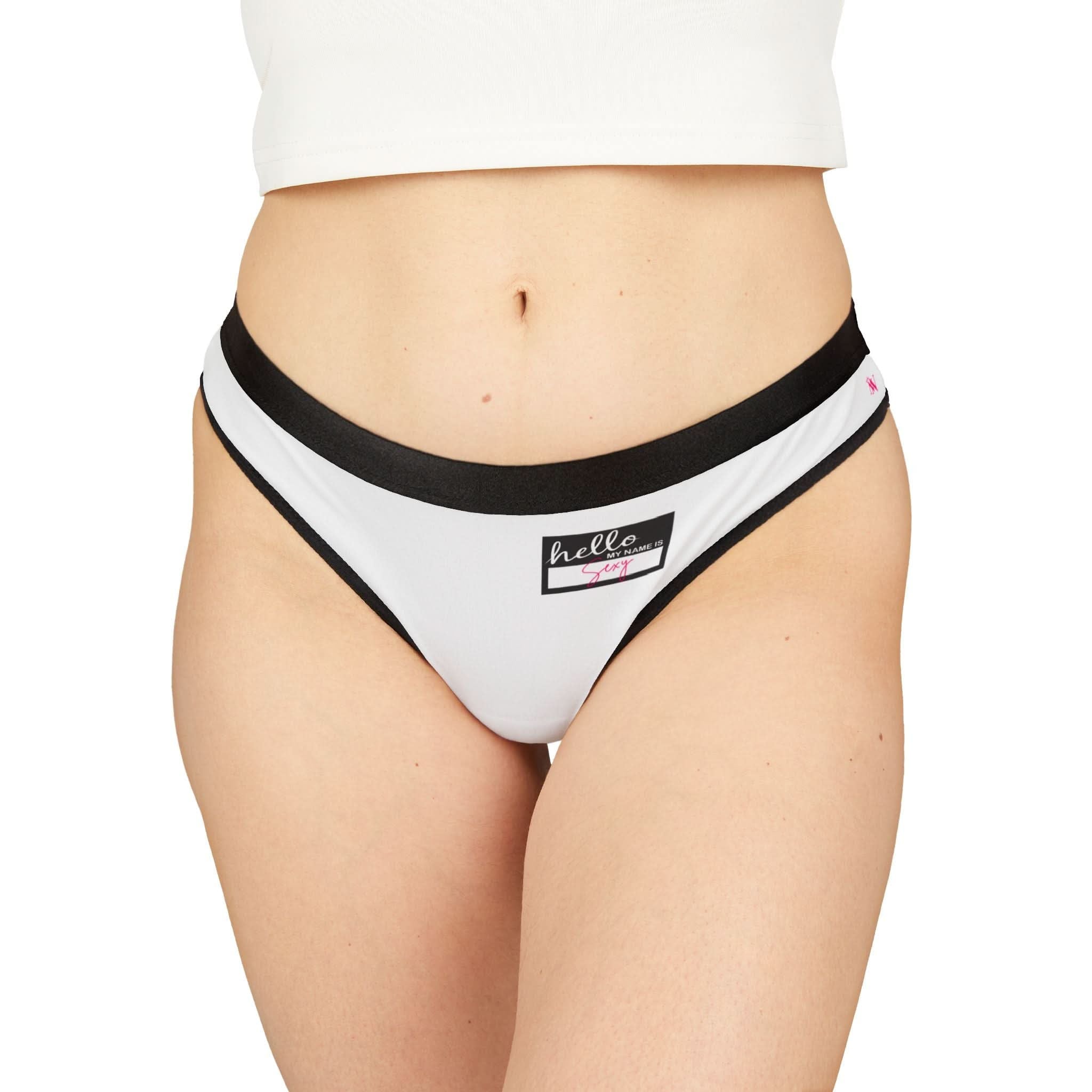 Hello My Name Is Sexy Tag | Mix & Match Women’s Fun-Flirty Lovers’ Thongs