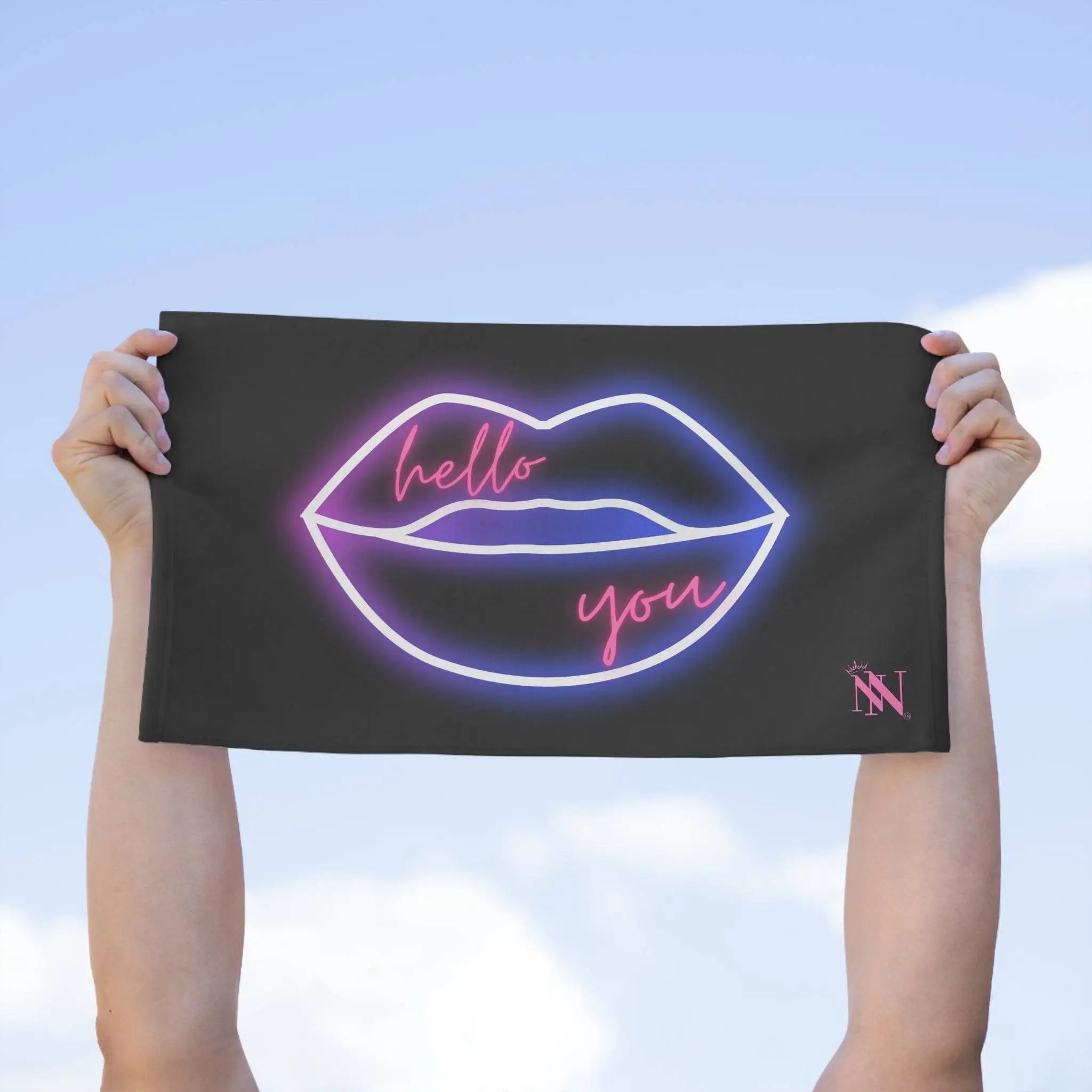 Hello You Neon | Mix & Match Soft Fun-Flirty Lovers’ Towels