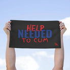 Help Needed to Cum Black Mix Match Soft Sex Towels | Flirty Lovers’ Gifts