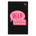 Help Wanted Black Mix & Match Soft Sex Towels | Flirty Lovers’ Gifts