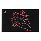 Here Cums the Bride Black | Mix & Match Soft Fun-Flirty Lovers’ Towels