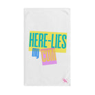 Here Lies My Cum | Mix & Match Original Fun-Flirty Lovers’ Towels
