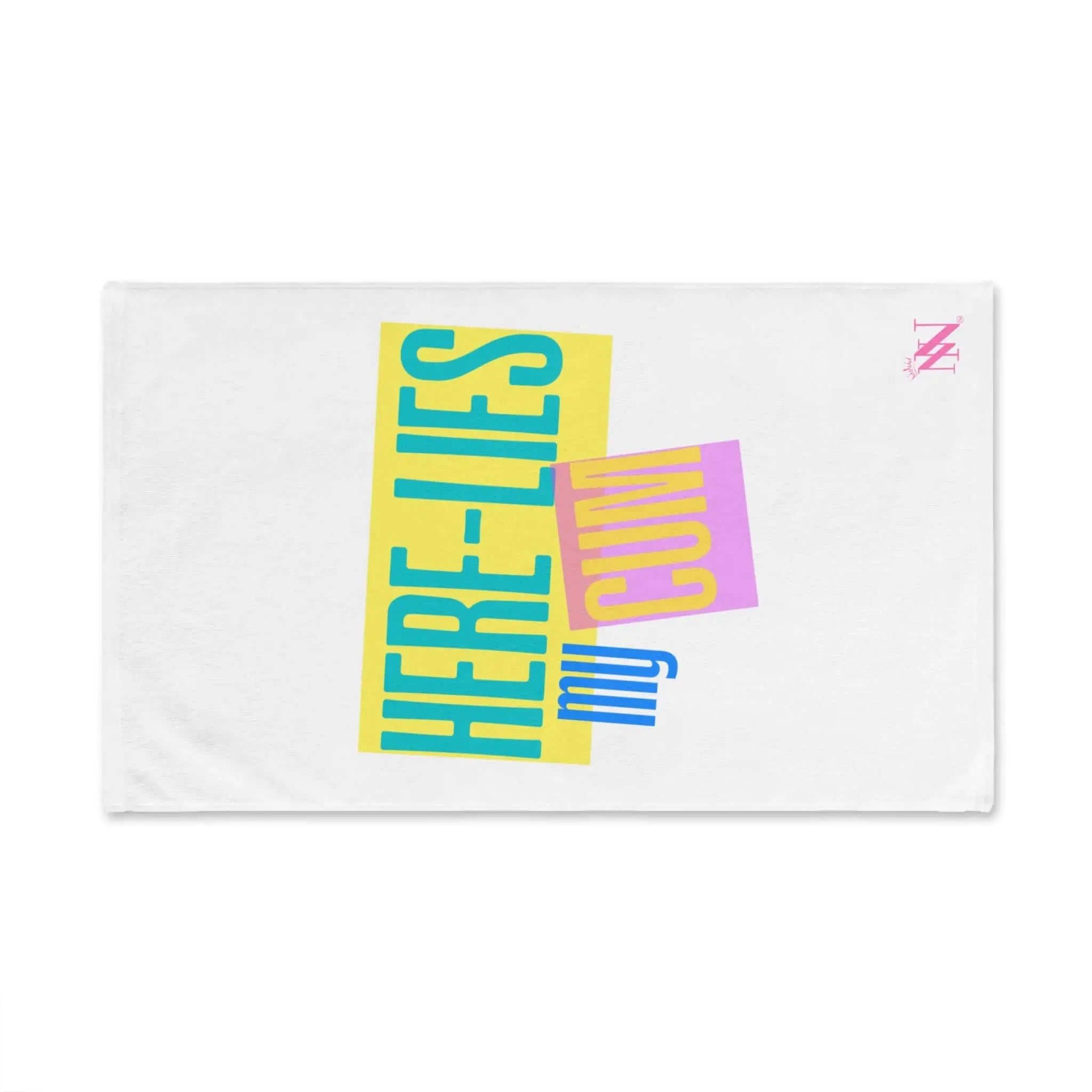 Here Lies My Cum | Mix & Match Original Fun-Flirty Lovers’ Towels