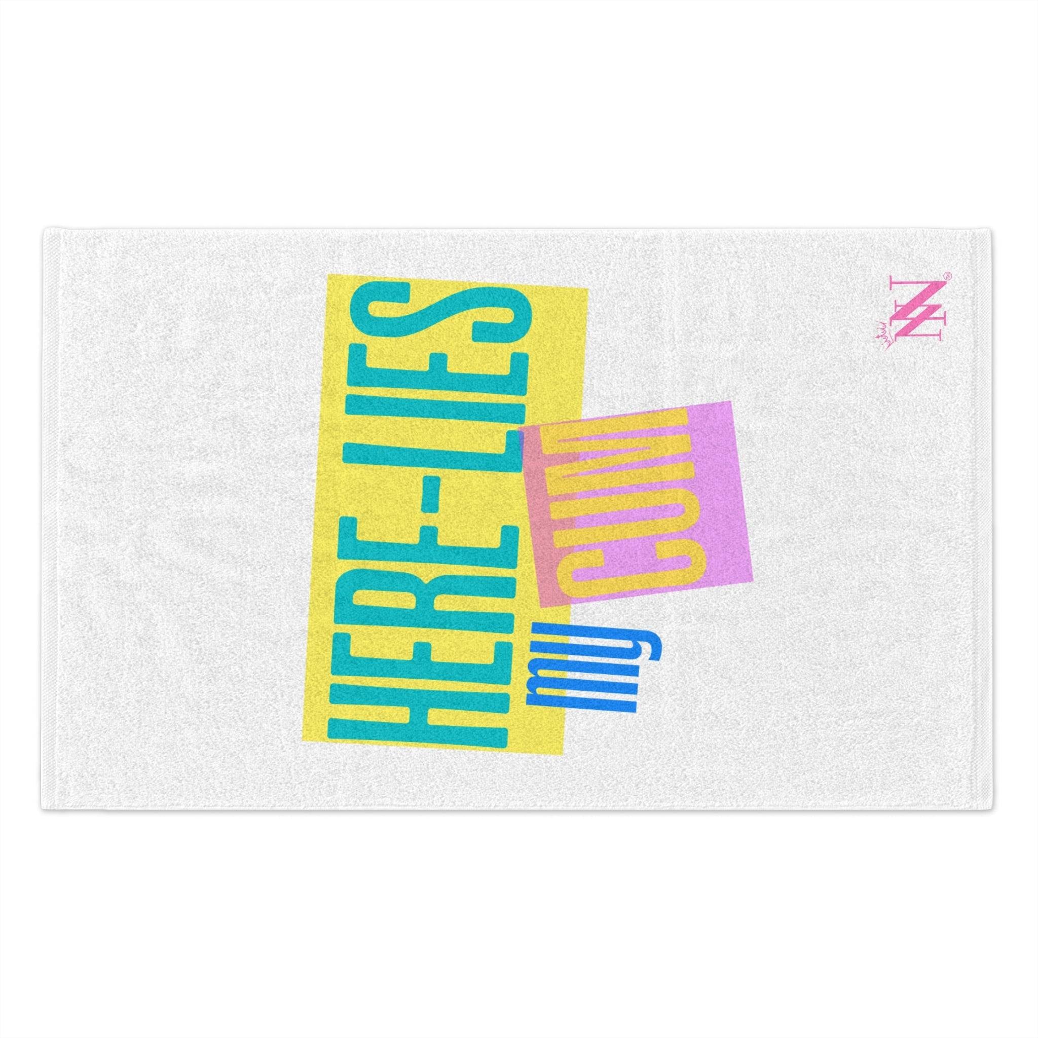 Here Lies My Cum | Mix & Match Soft Fun-Flirty Lovers’ Towels