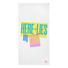 Here Lies My | Mix & Match Naughty XL Fun-Flirty Lovers’ Towels