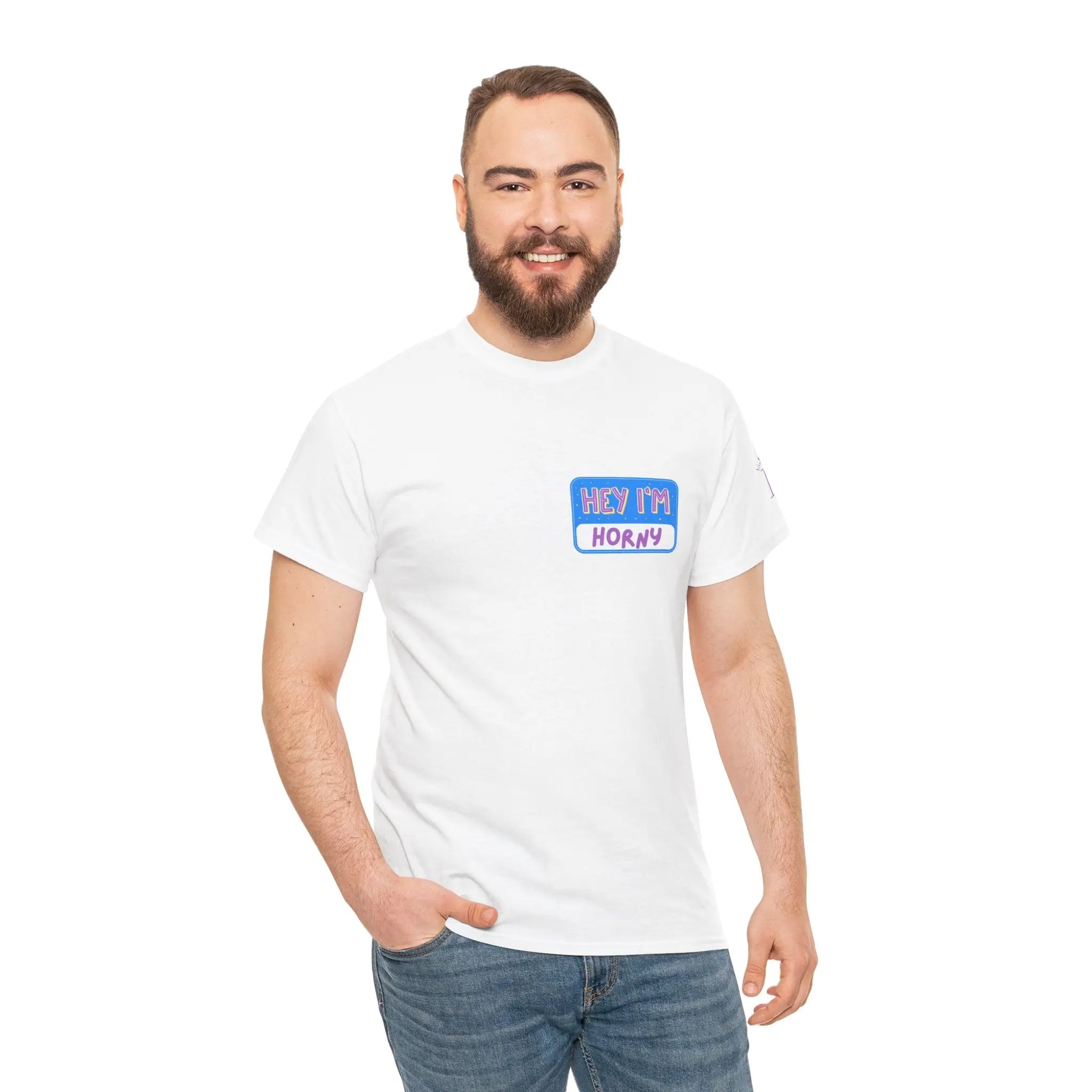 Hey I’m Horny | Mix & Match 100% Cotton Unisex Fun-Flirty Lovers’ Tees