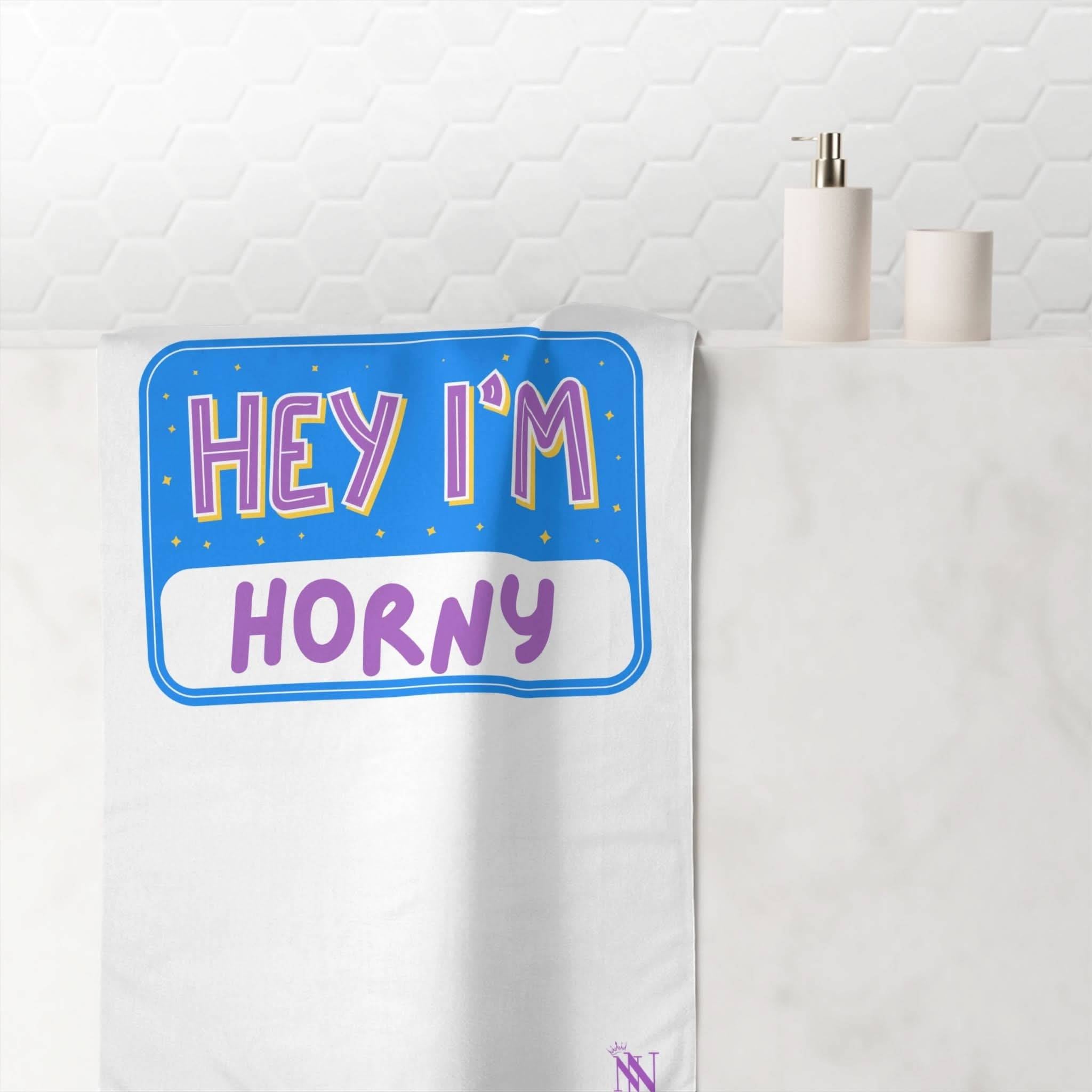 Hey I’m Horny | Mix & Match Naughty XL Fun-Flirty Lovers’ Towels