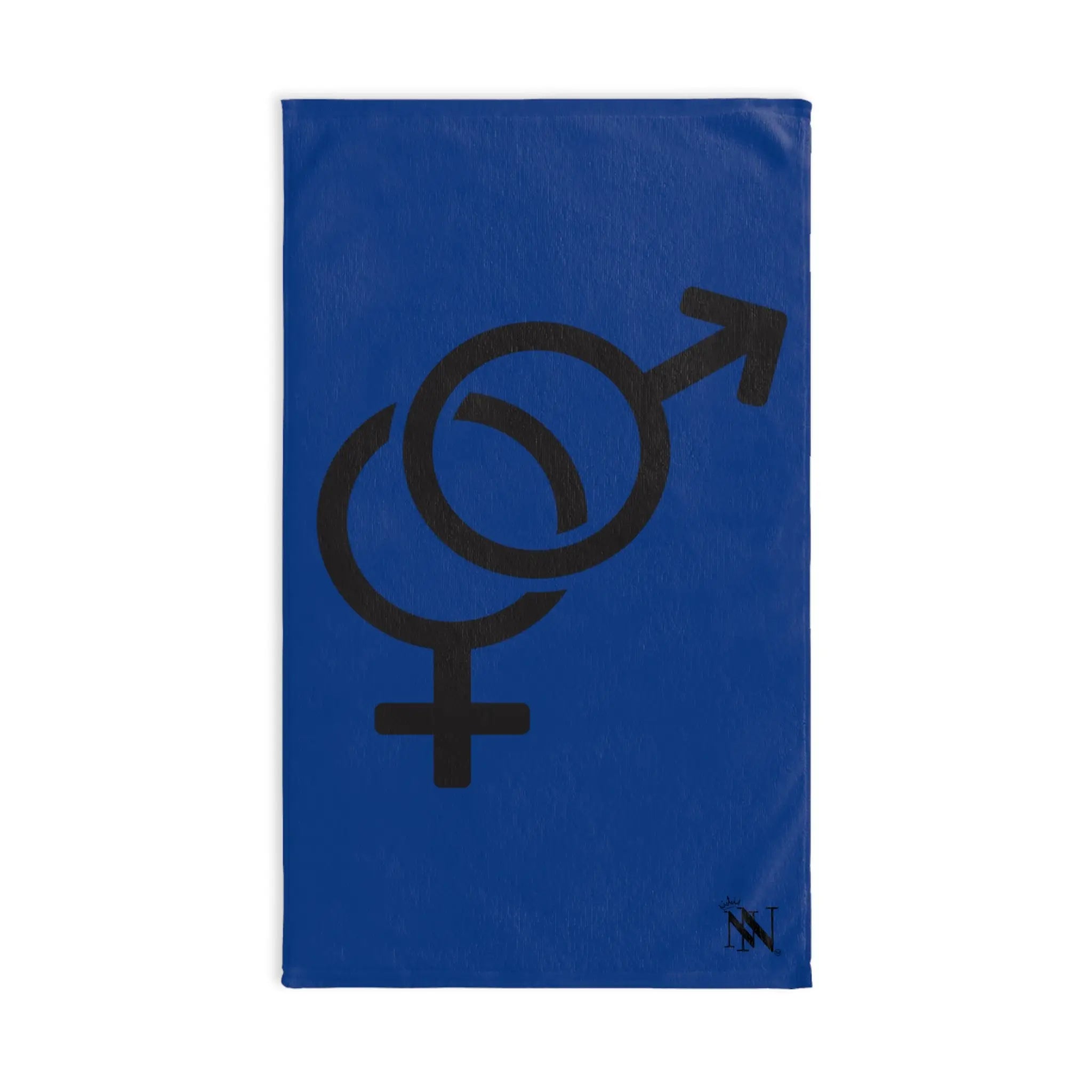 Him Her Gender Signs Blue | Mix & Match Original Fun-Flirty Lovers’ Towels