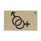 Him Her Gender Signs Gold | Mix & Match Original Fun-Flirty Lovers’ Towels