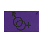 Him Her Gender Signs Purple | Mix & Match Original Fun-Flirty Lovers’ Towels