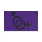 Him Her Gender Signs Purple | Mix & Match Original Fun-Flirty Lovers’ Towels