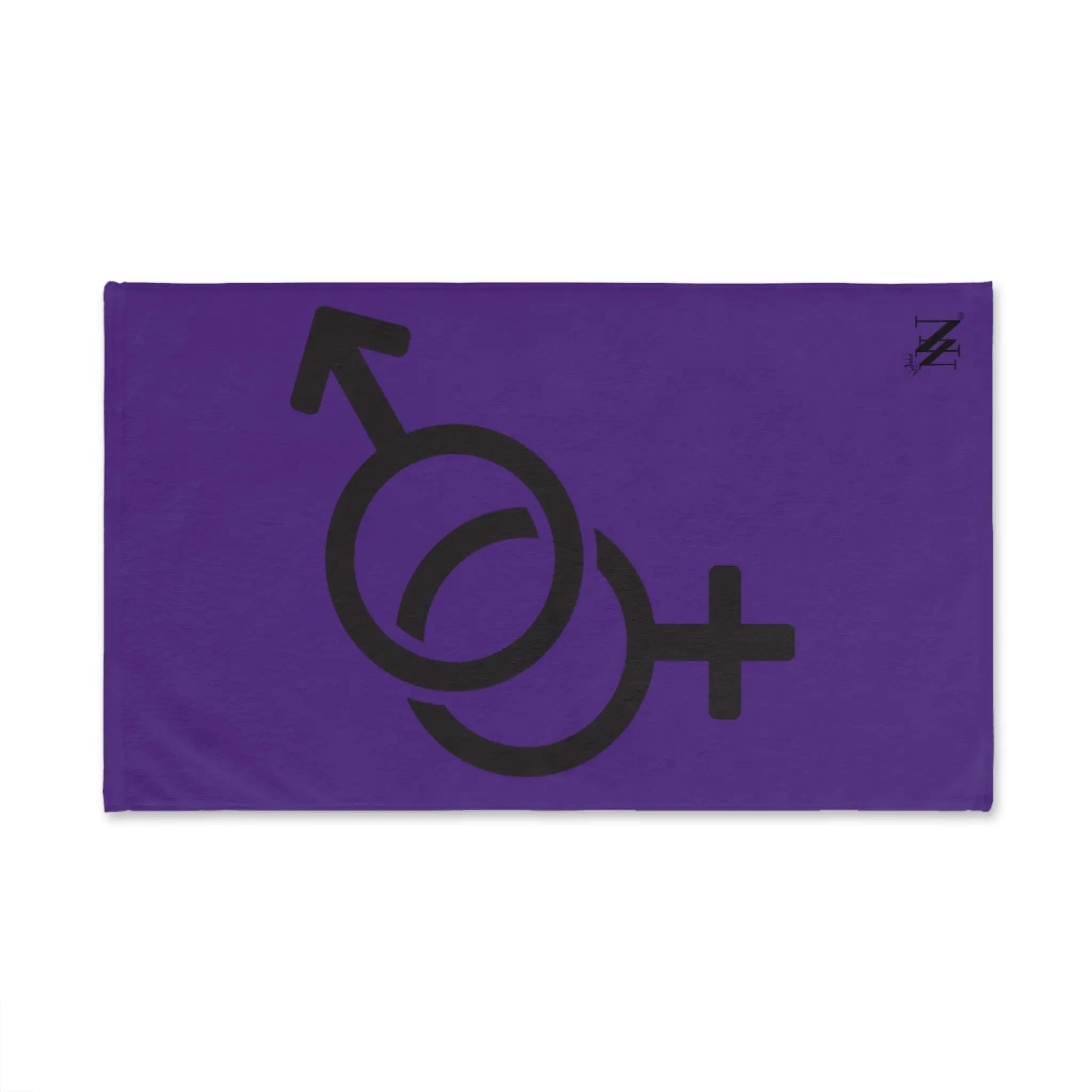 Him Her Gender Signs Purple | Mix & Match Original Fun-Flirty Lovers’ Towels
