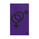 Him Her Gender Signs Purple | Mix & Match Original Fun-Flirty Lovers’ Towels