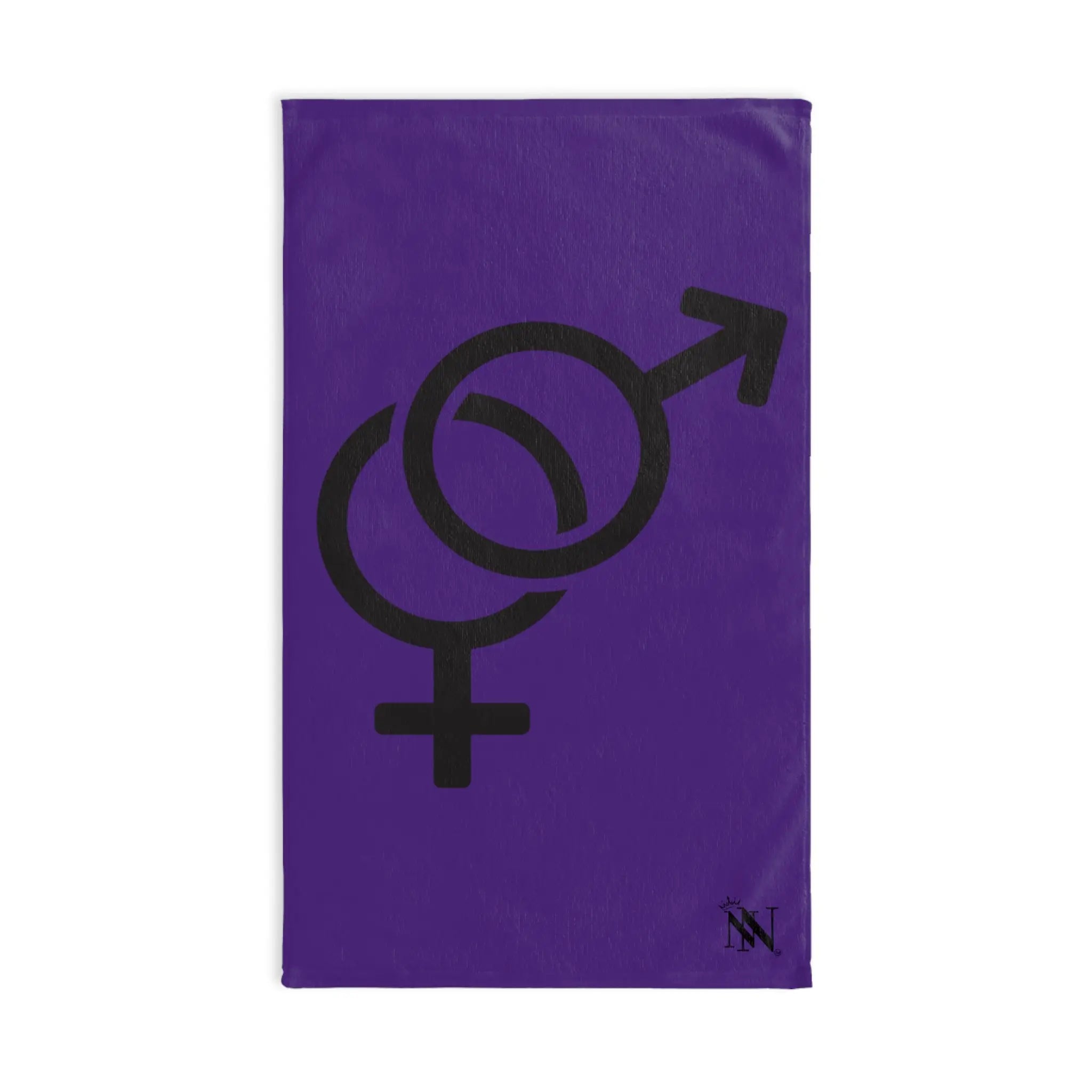 Him Her Gender Signs Purple | Mix & Match Original Fun-Flirty Lovers’ Towels