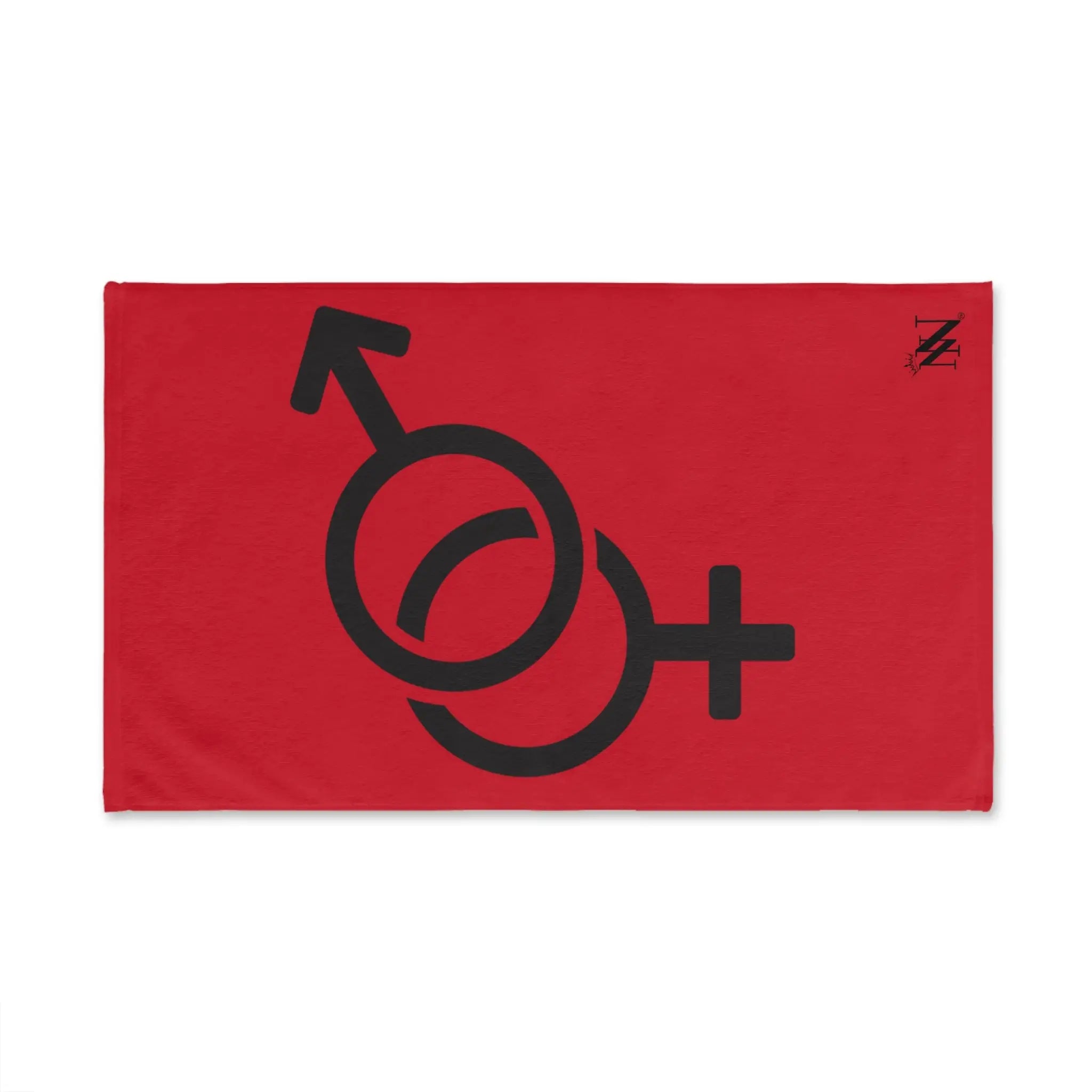 Him Her Gender Signs Red | Mix & Match Original Fun-Flirty Lovers’ Towels