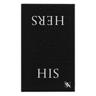 His Hers Shareable Black Mix & Match Soft Sex Towels | Flirty Lovers’ Gifts