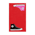 His Hers Sneaker Shareable Bright Red | Mix & Match Original Fun-Flirty Lovers’ Towels