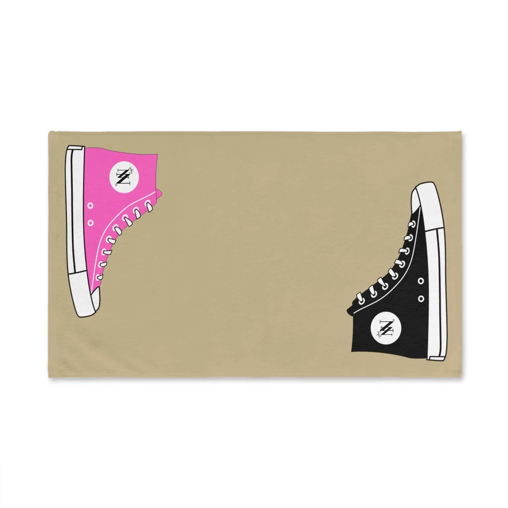His Hers Sneaker Shareable Gold | Mix & Match Original Fun-Flirty Lovers’ Towels