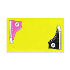 His Hers Sneaker Shareable Neon Yellow | Mix & Match Original Fun-Flirty Lovers’ Towels