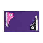 His Hers Sneaker Shareable Purple | Mix & Match Original Fun-Flirty Lovers’ Towels