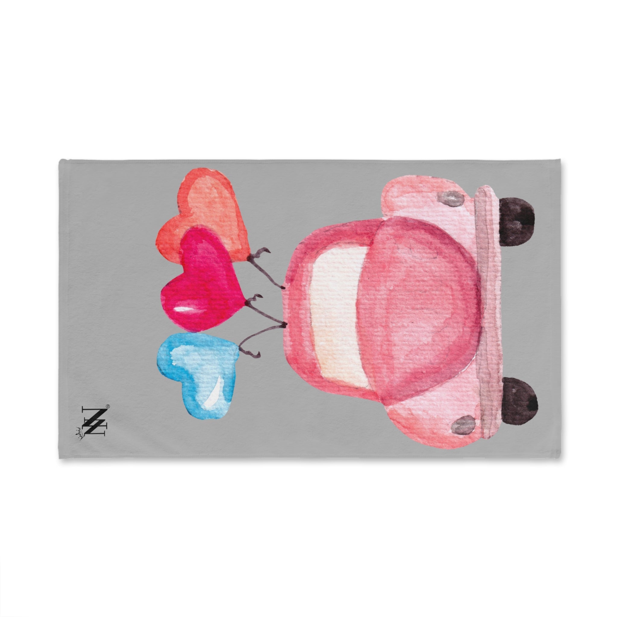Honeymoon Car Light Grey | Mix & Match Original Fun-Flirty Lovers’ Towels