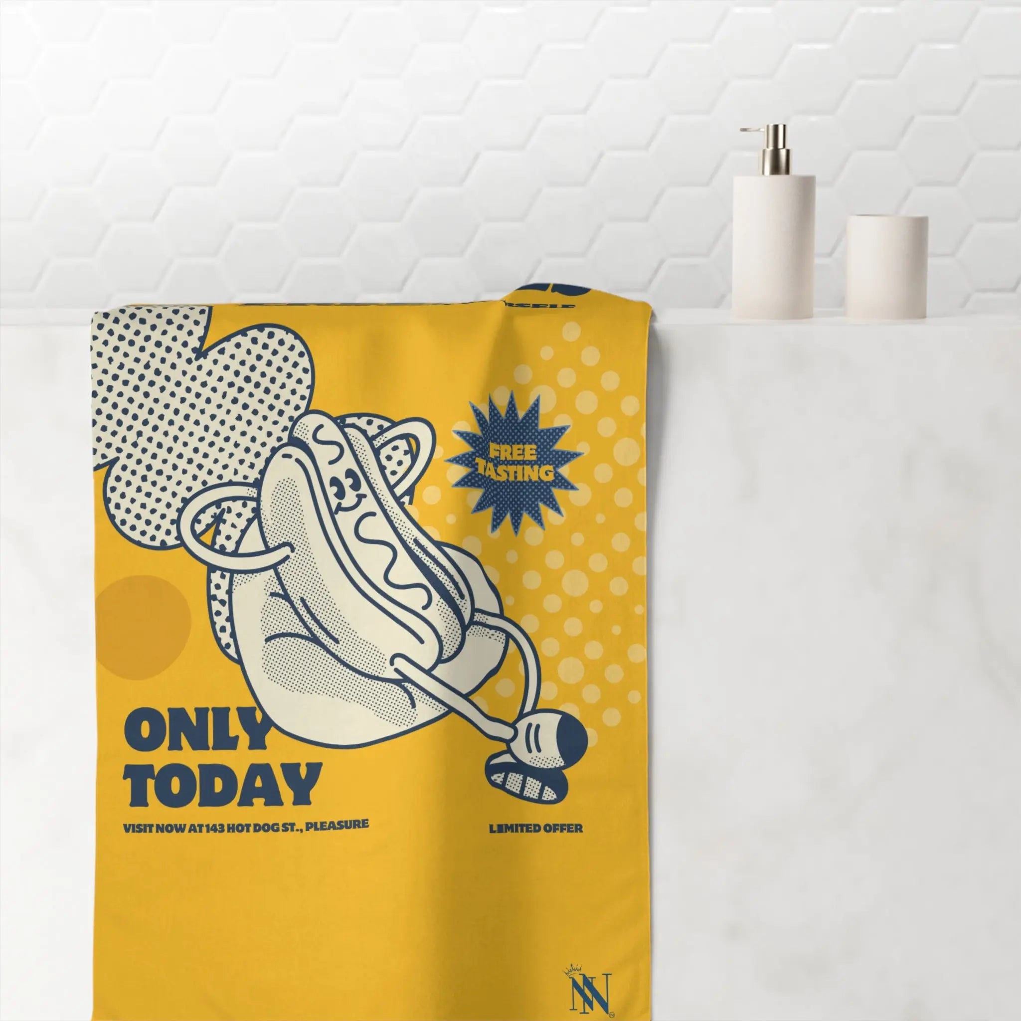 Hot Dog Freebies | Mix & Match XL Fun-Flirty Lovers’ Towels
