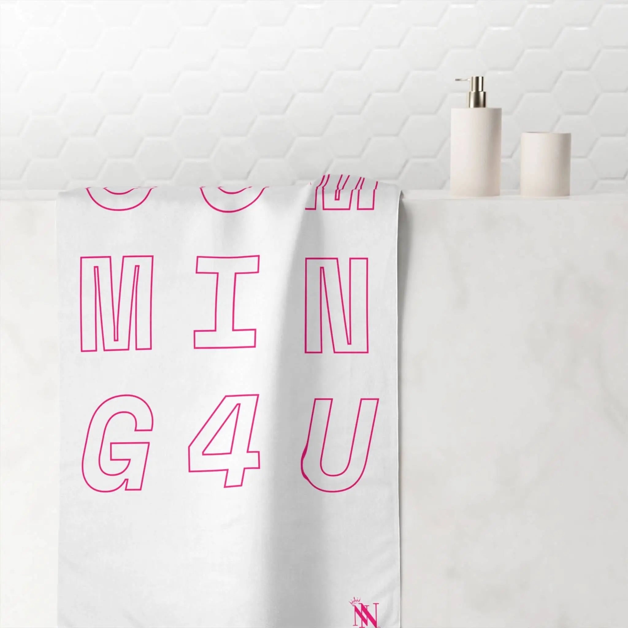 Hot Pink Cumming 4 U | Mix & Match Naughty XL Fun-Flirty Lovers’ Towels