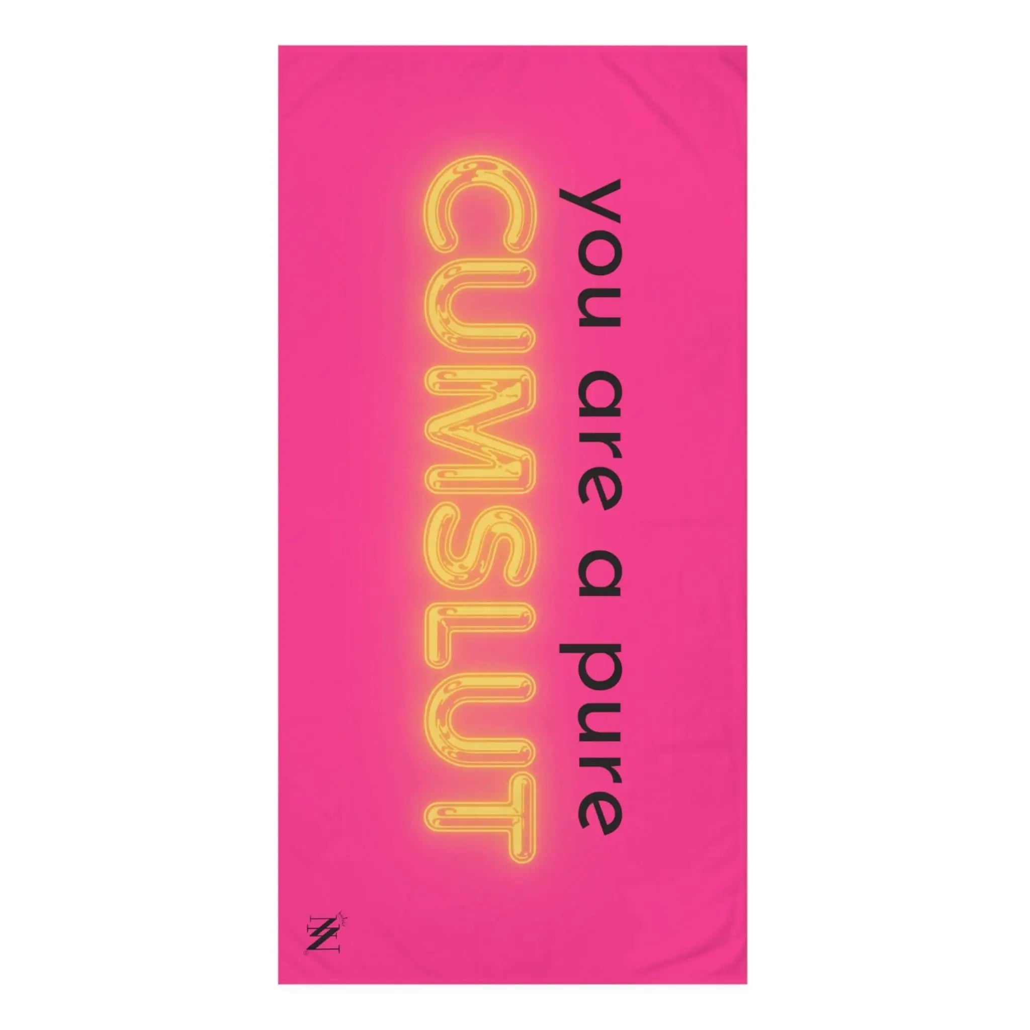 Hot Pure Cum Slut | Mix & Match Naughty XL Fun-Flirty Lovers’ Towels