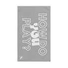 How Do You Play? Light Grey | Mix & Match Original Fun-Flirty Lovers’ Towels