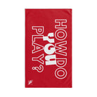 How Do You Play? Red | Mix & Match Original Fun-Flirty Lovers’ Towels