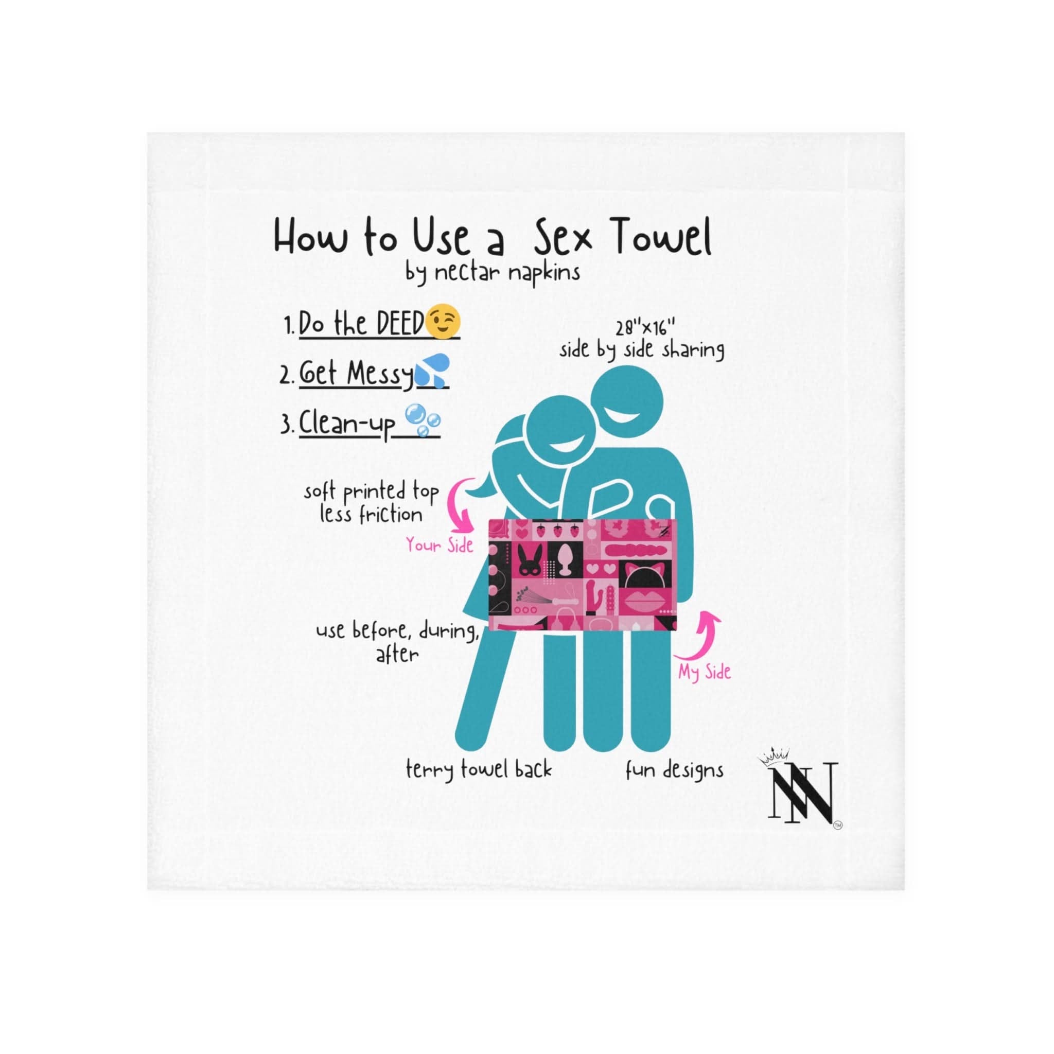 How to Use a Sex Towel | Mix & Match Lils’ Fun-Flirty Lovers’ Towels