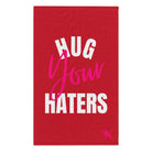 Hug Your Haters Red | Mix & Match Soft Fun-Flirty Lovers’ Towels