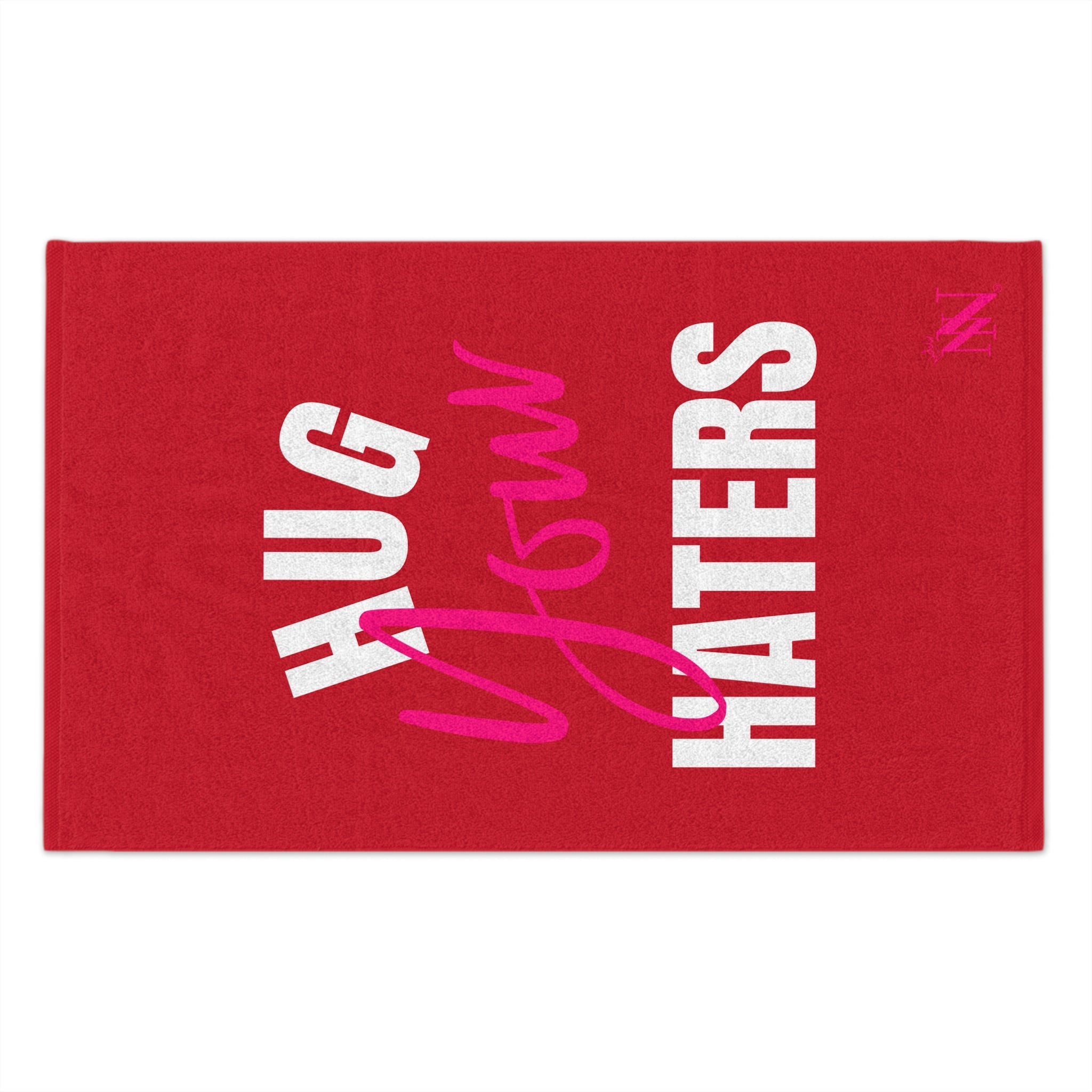 Hug Your Haters Red | Mix & Match Soft Fun-Flirty Lovers’ Towels