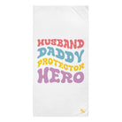 Husband Daddy Protector Hero | Mix & Match XL Fun-Flirty Lovers’ Towels