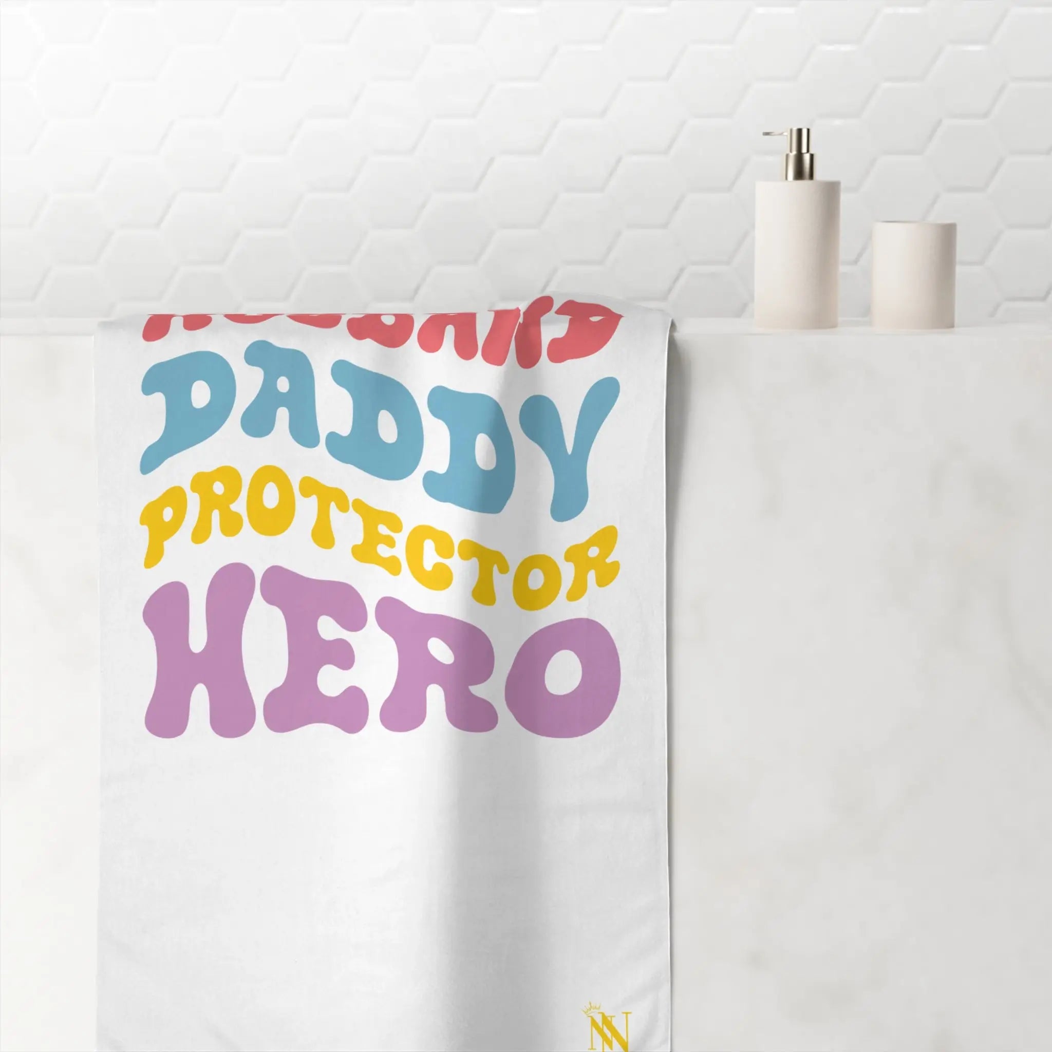 Husband Daddy Protector Hero | Mix & Match XL Fun-Flirty Lovers’ Towels