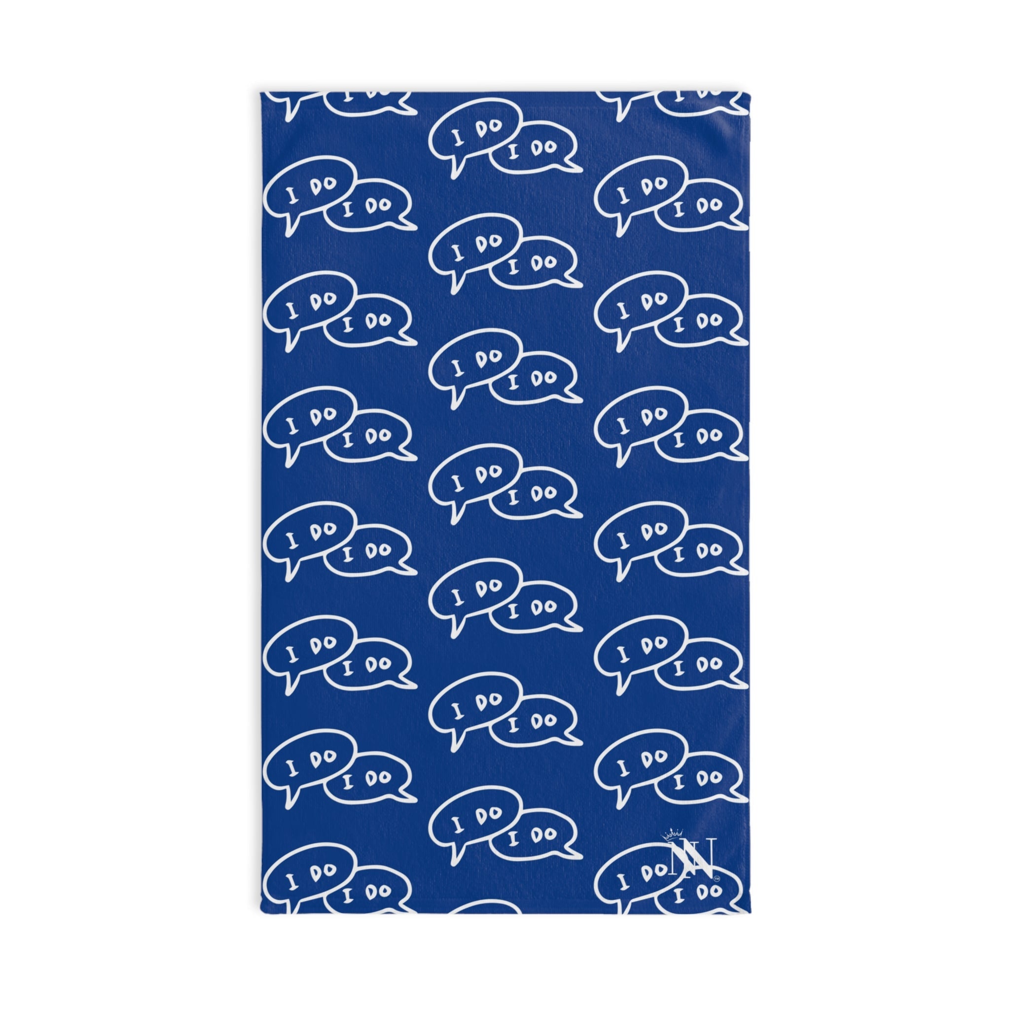 I Do I Do! Pattern Blue | Mix & Match Original Fun-Flirty Lovers’ Towels